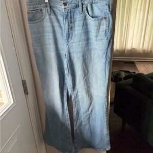 Madewell Flare & Wide Leg Jeans in Light Blue